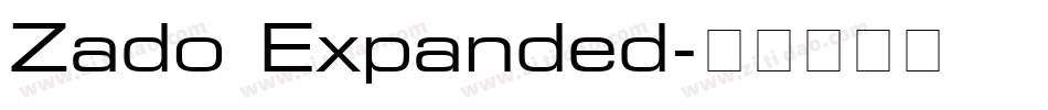 Zado Expanded字体转换